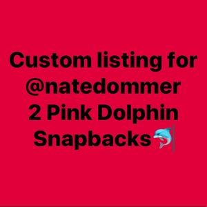 Pink Dolphin SnapBack Bundle for @natedommer
